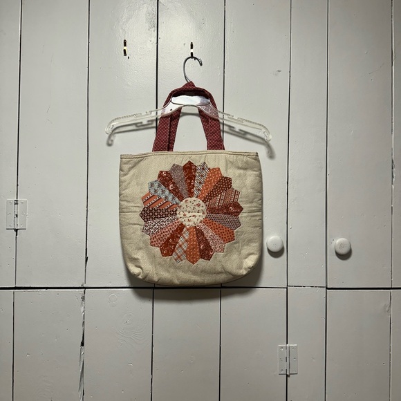 Vintage Handmade Quilted Tote - Picture 2 of 4